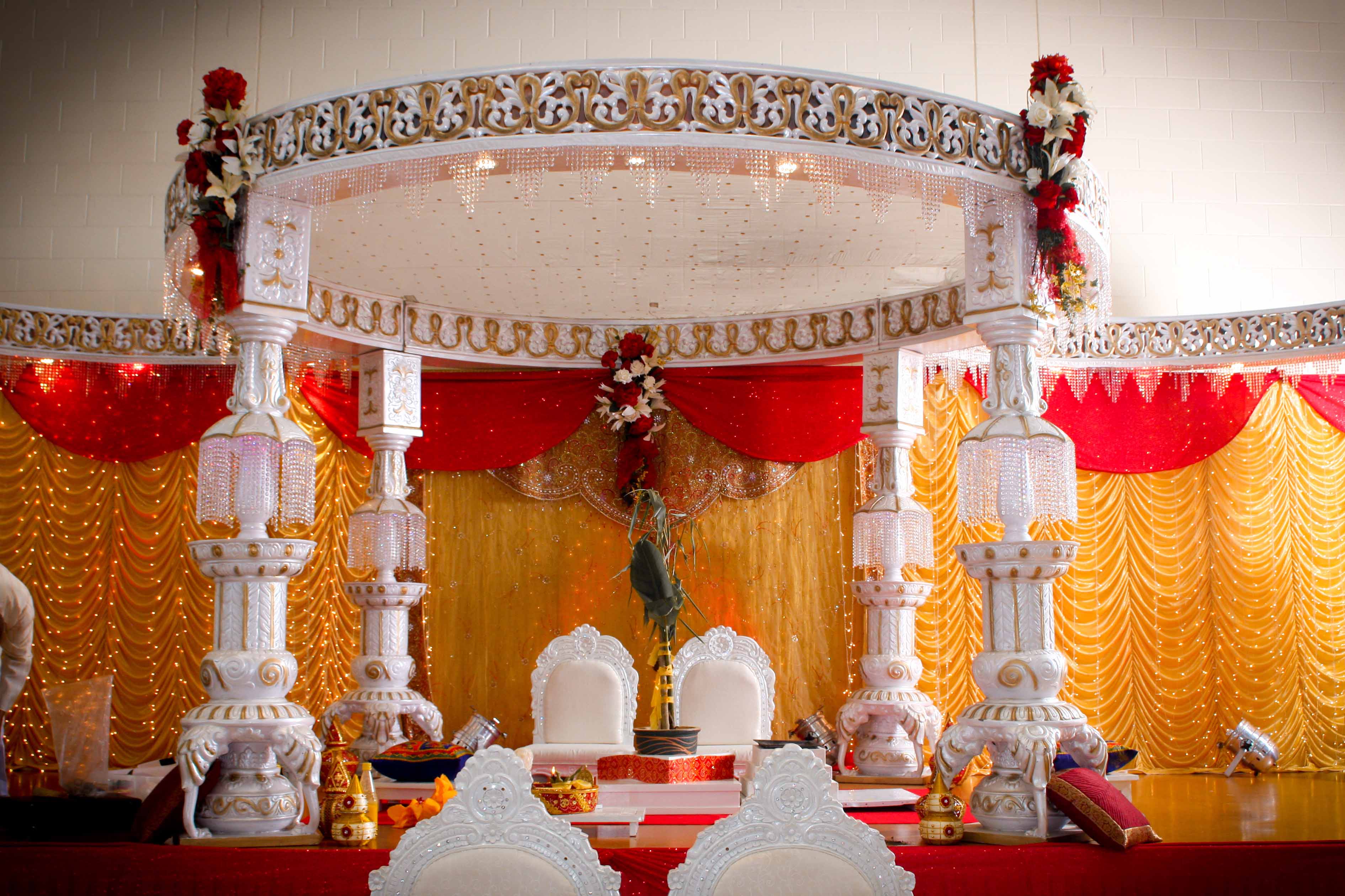 Indian Traditional Wedding Decorations Mypic Pondicherry Mandap - The